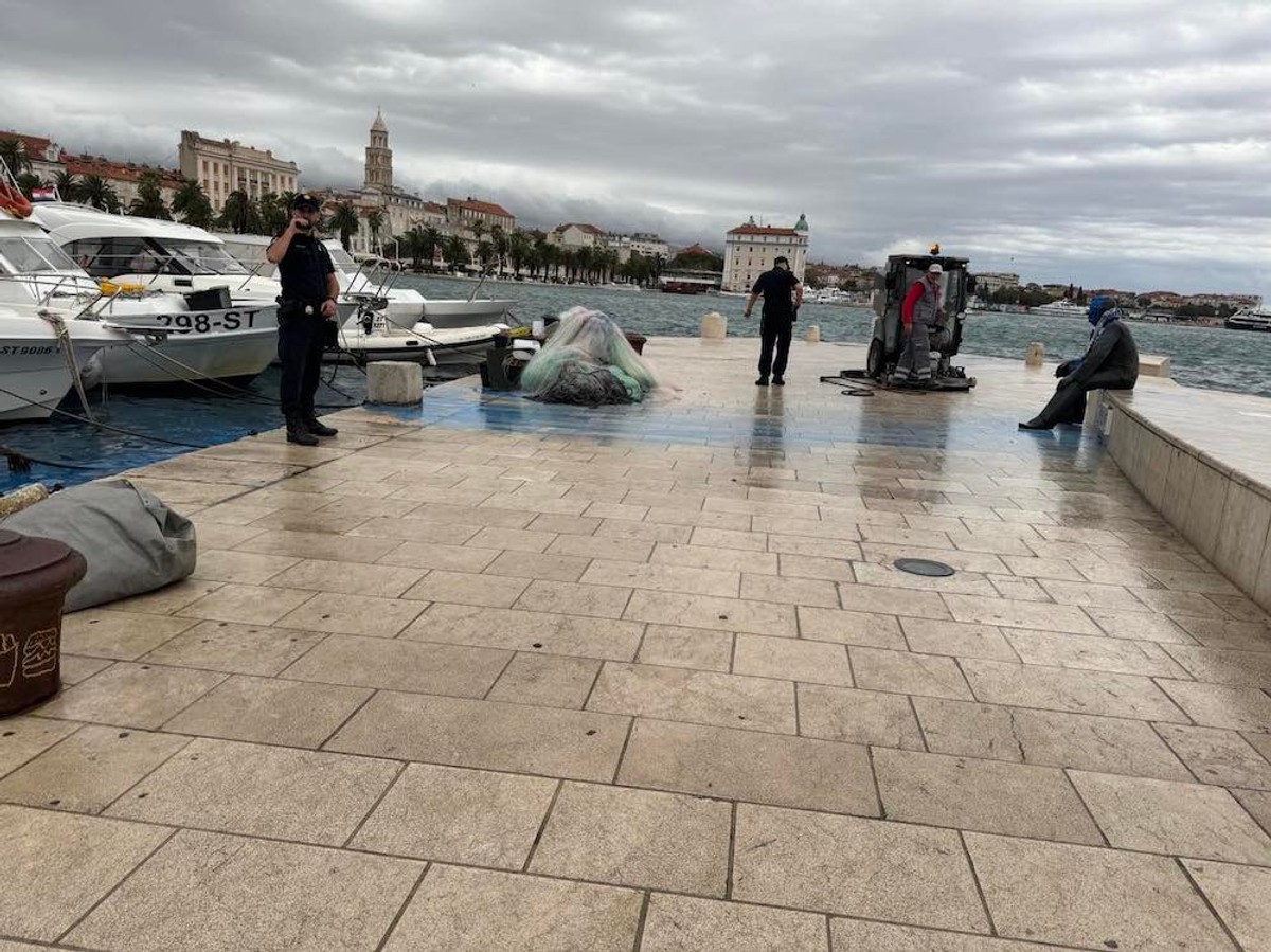 VIDEO Spomenik Smoji zalilo plavom piturom, slučaj istražuje policija