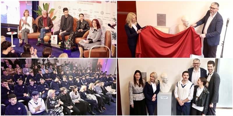 FOTOGALERIJA Otkrivena Tijardovićeva bista na Poljudu, Bilić otkrio kakav bi poklon htio za Hajdukov rođendan