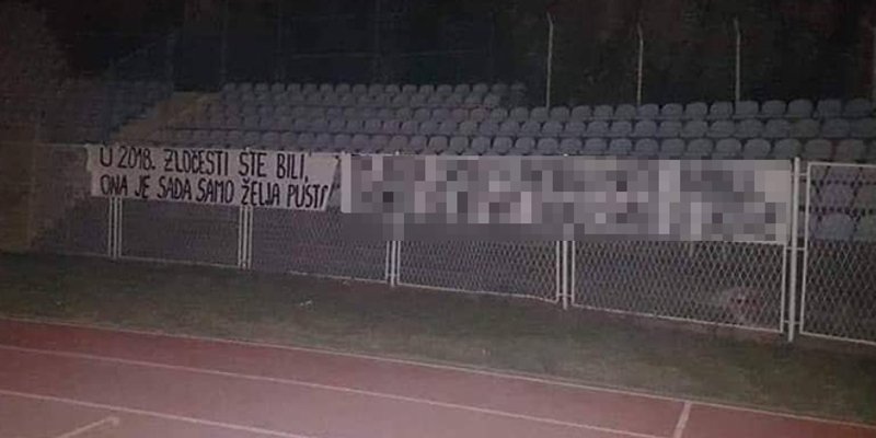 Torcida na Kantridi izvjesila brutalne poruke za Armadu