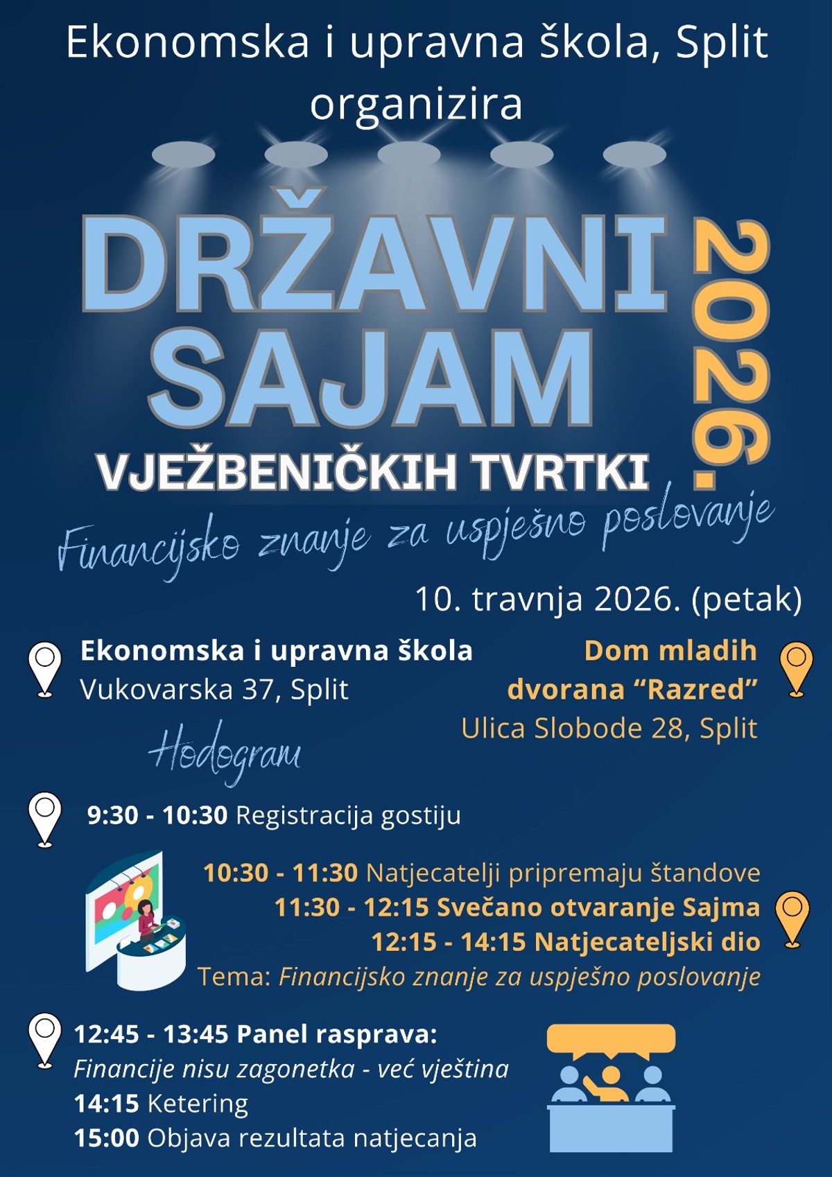 SPLIT Učenici poduzetnici iz cijele Hrvatske predstavljaju svoje tvrtke na Državnom sajmu vježbeničkih tvrtki