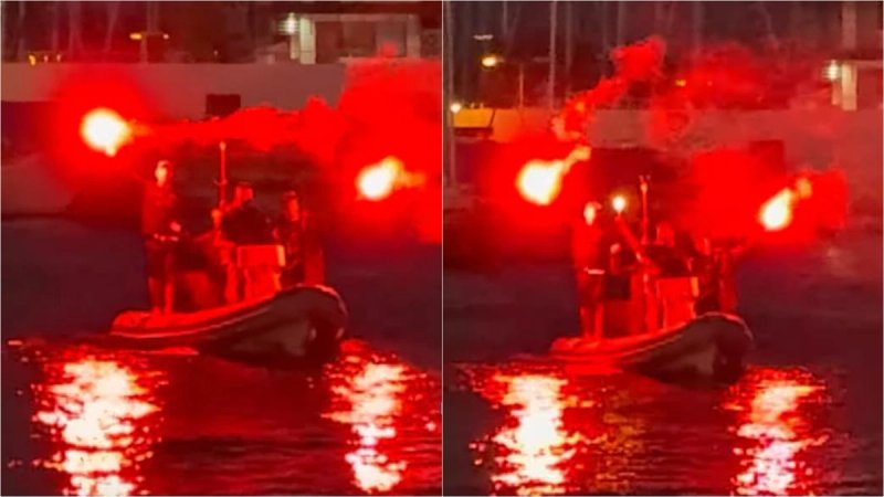VIDEO Slavlje u Mornara: Bakljada za broncu Filipa Jurišića