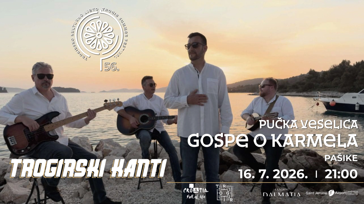 56. Trogirsko kulturno ljeto nastavlja u velikom stilu – stiže Enis Bešlagić, Matija Cvek, Splicka scena i Trogirski kanti