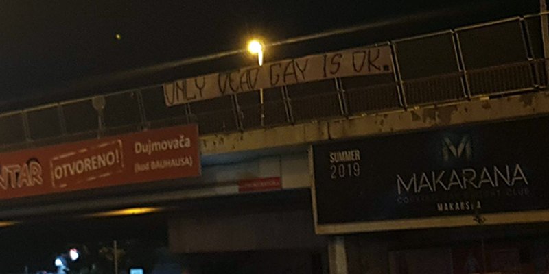 Poruka mržnje osvanula pred današnji Split Pride