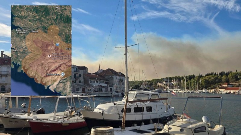 Širi se požar na Braču, struja se neće uključiti do daljnjeg