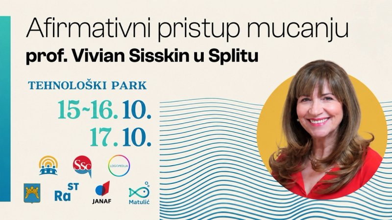 Uoči Međunarodnog dana svjesnosti o mucanju u Split dolazi prof. Vivian Sisskin