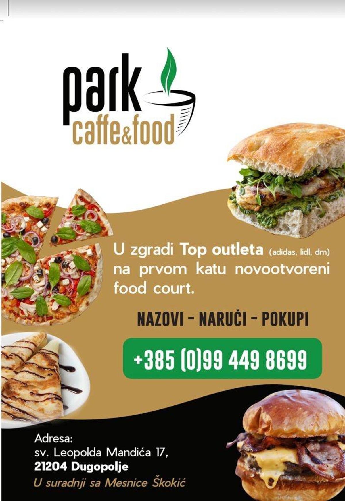 PARK CAFFE & FOOD Dugopolje dobilo novi gastro kutak