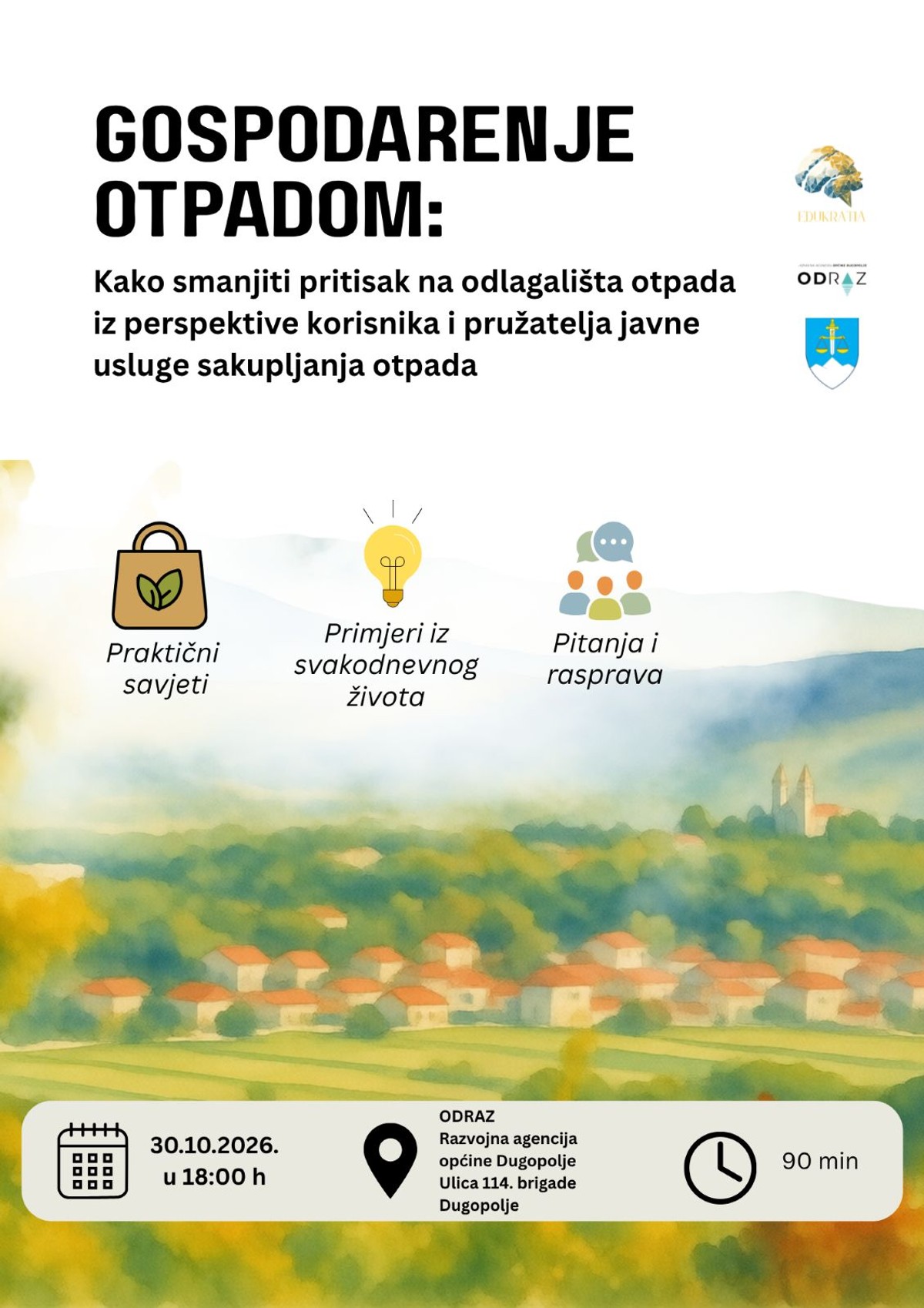 Kako smanjiti količine otpada koje završavaju na odlagalištima? Stručnjak predstavlja praktične primjere i savjete