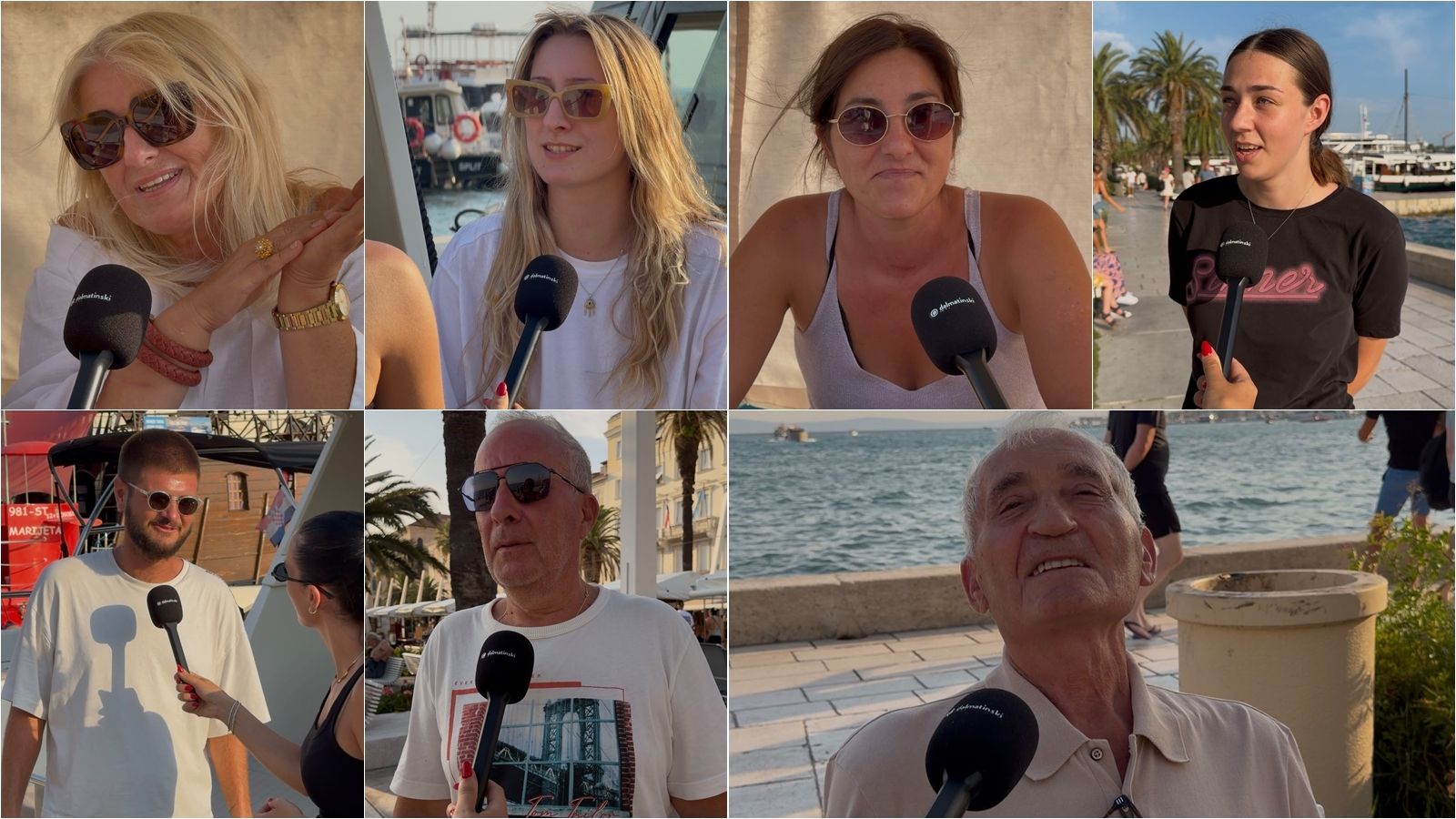 VIDEO Splićani o rekordnim temperaturama: 'Izdržat ćemo, doći će i zima'
