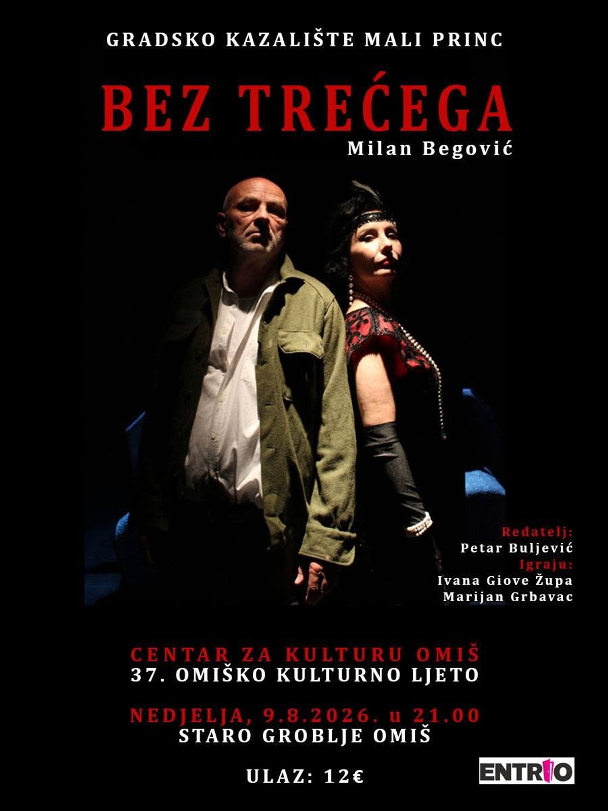 BEZ TREĆEGA Emocija, strast i ljubomora pod zvijezdama omiškog Starog groblja