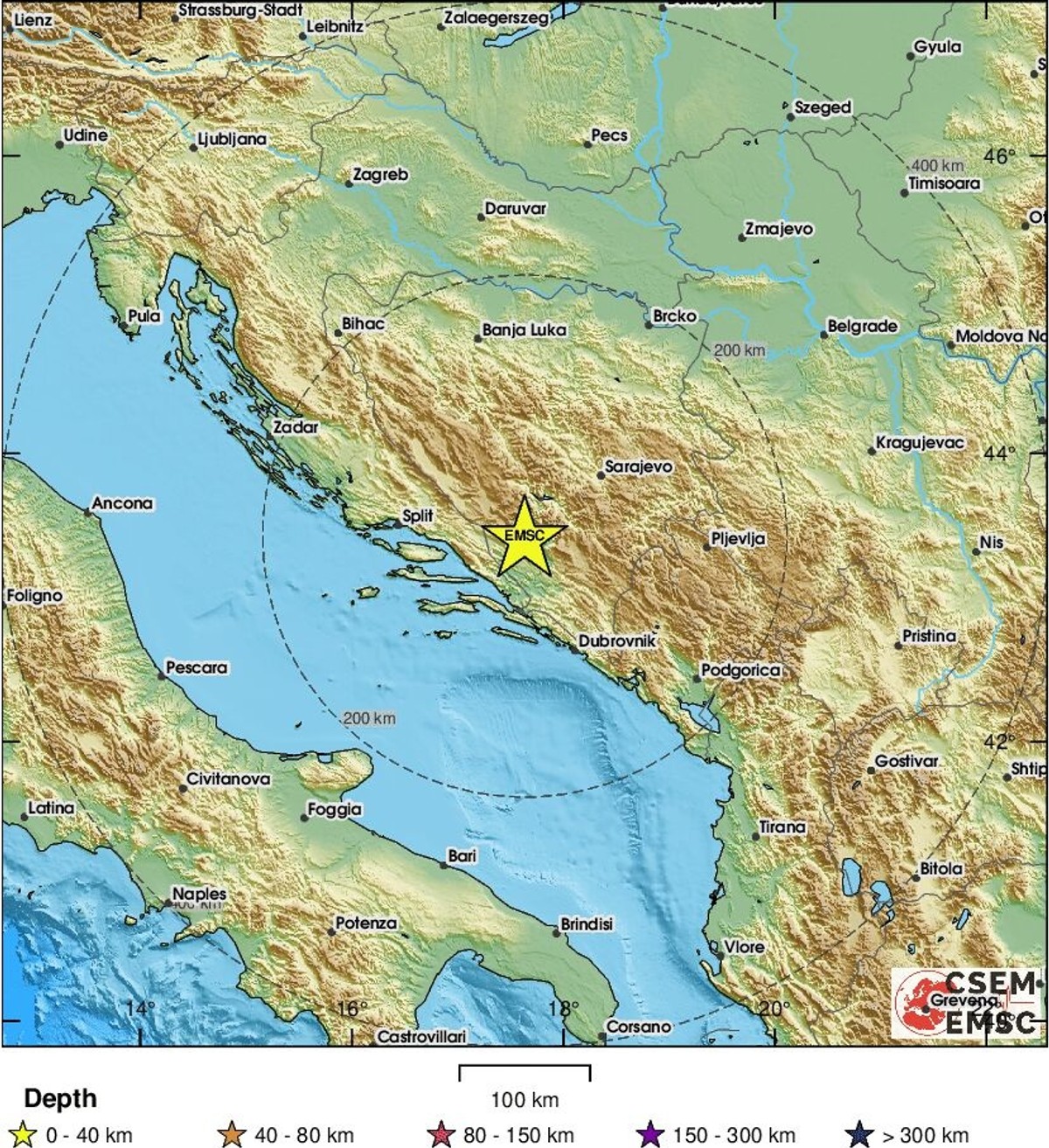 Novi potres u BiH, osjetio se i u Dalmaciji