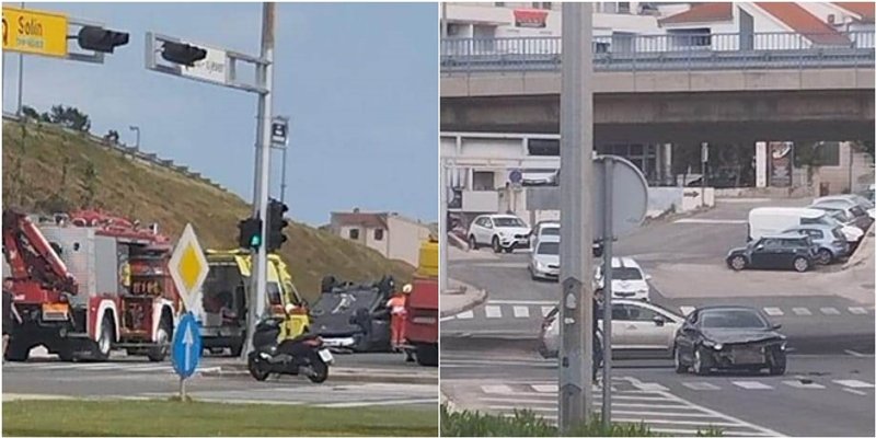 VIDEO: PROMETNA U SPLITU Sudarila se dva automobila na križanju Poljičke i Ulice Zbora narodne garde