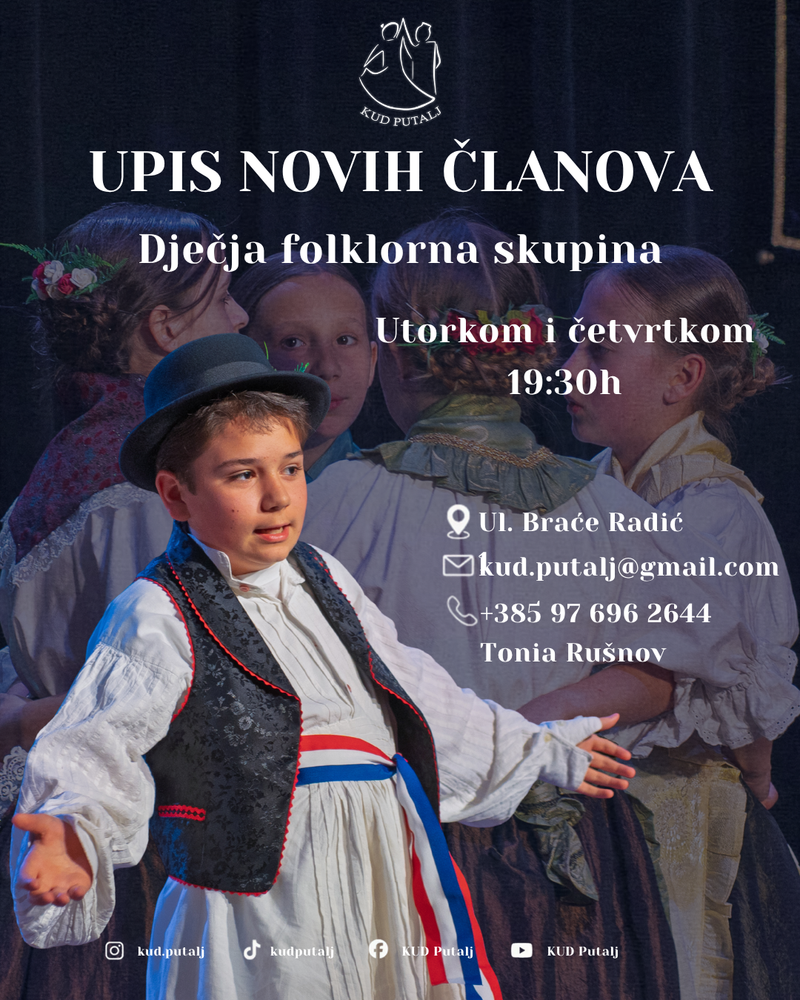 Započeli upisi u KUD 'Putalj'