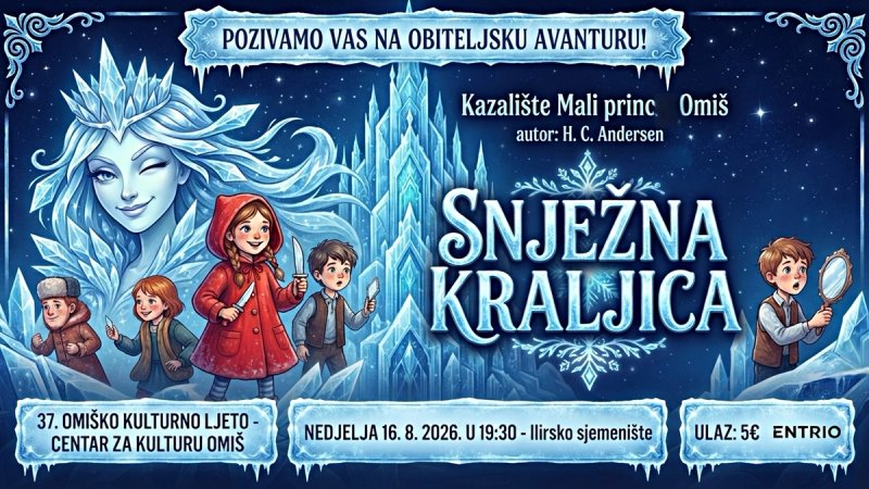 Snježna kraljica stiže u Omiš: Bajka, gusari i ljubav koja topi led