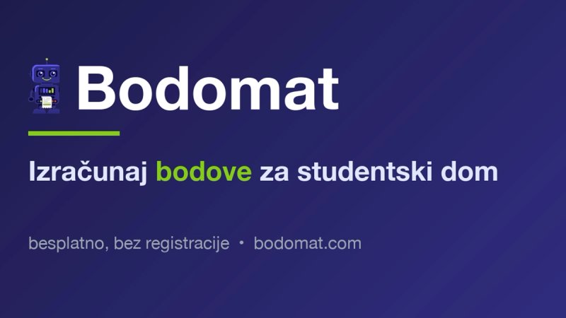 Maturant iz Trogira razvio Bodomat: Besplatan alat studentima otkriva koliko bodova imaju za dom