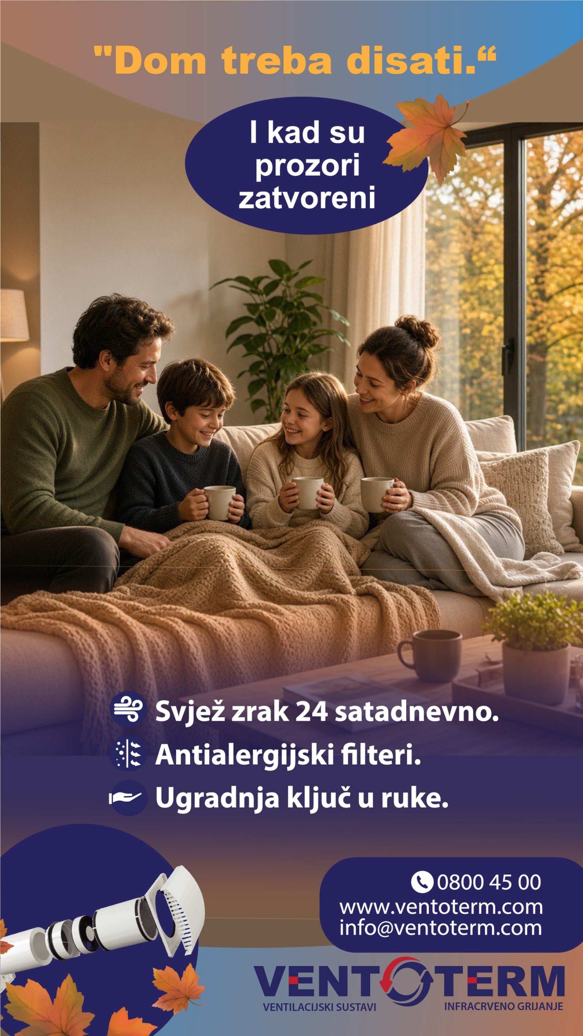 Jesen u domu donosi i nevidljivog gosta – višak vlage
