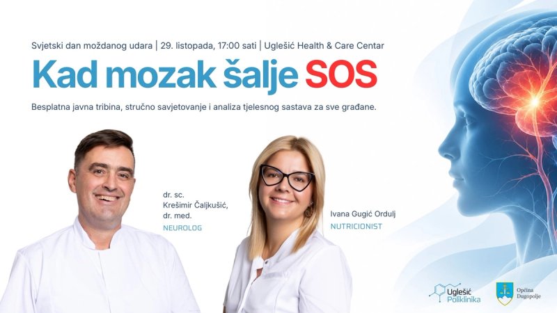 BESPLATNA TRIBINA U DUGOPOLJU 'Kad mozak šalje SOS'