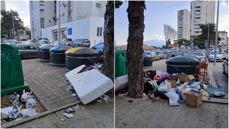 FOTO-UBOD 'Kontejneri prazni, smeće okolo'