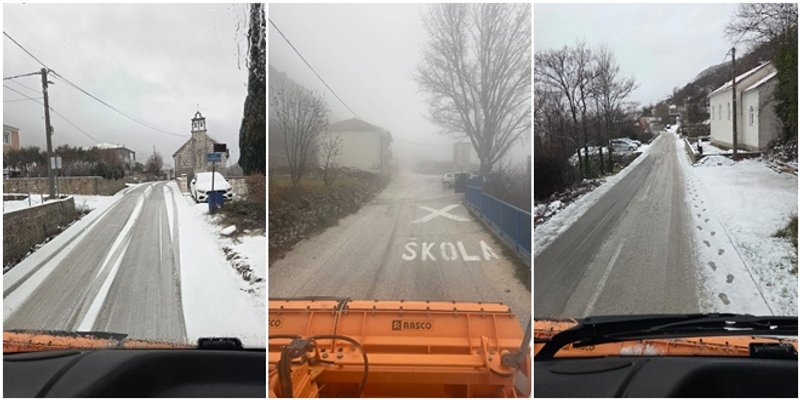 SNIJEG NA SPLITSKOM PODRUČJU Posute prometnice, Grad uputio važnu obavijest