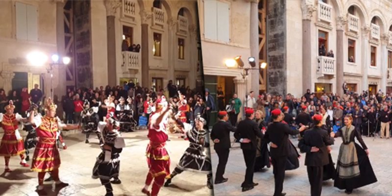 VIDEO: Splitski ples i moreška napunili Peristil