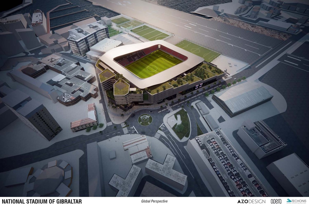 Dizajn novog stadiona u Gibraltaru