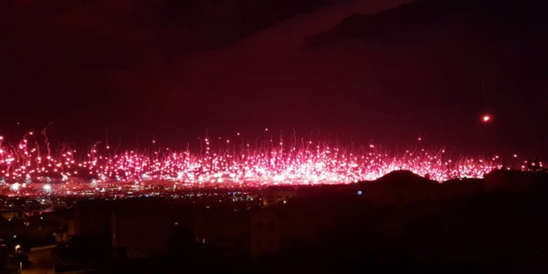 Ovako je bakljada izgledala s Klisa