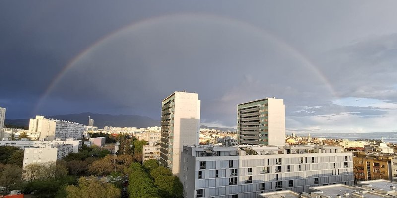 FOTOGALERIJA Fantastična dvostruka duga nad Splitom