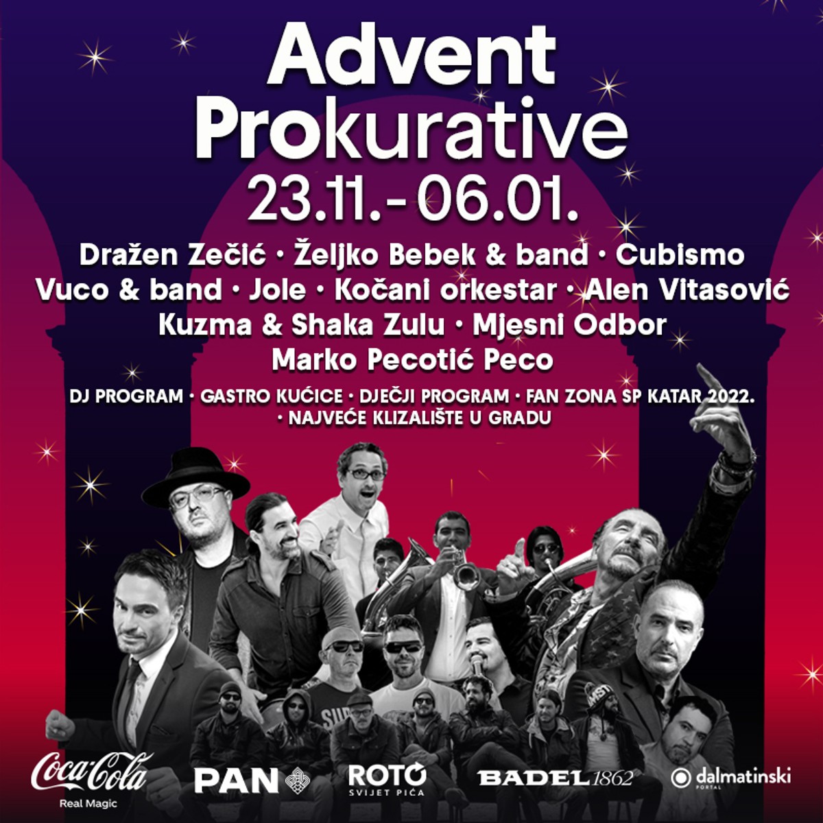 Advent Prokurative podiže blagdane na novu razinu -  najduža adventska zabava počinje već 23.11. na Prokurativama