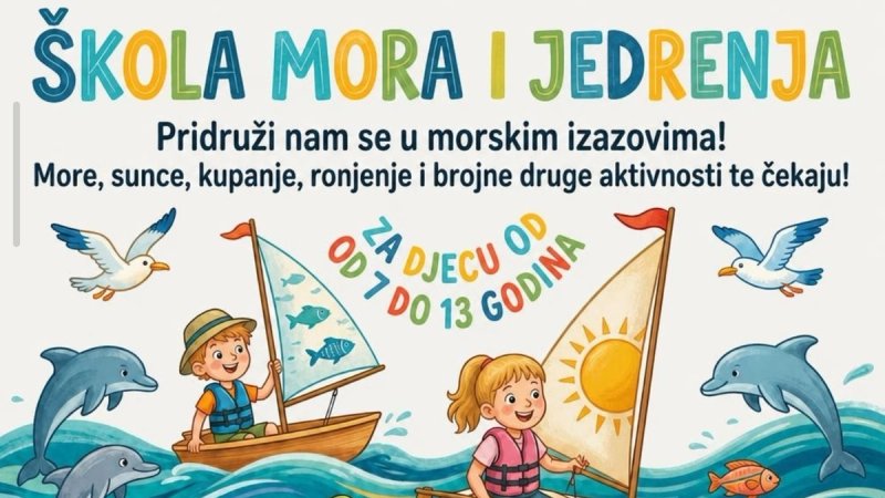 Škola mora i jedrenja u Žaboriću otvara prijave za ljeto 2026.