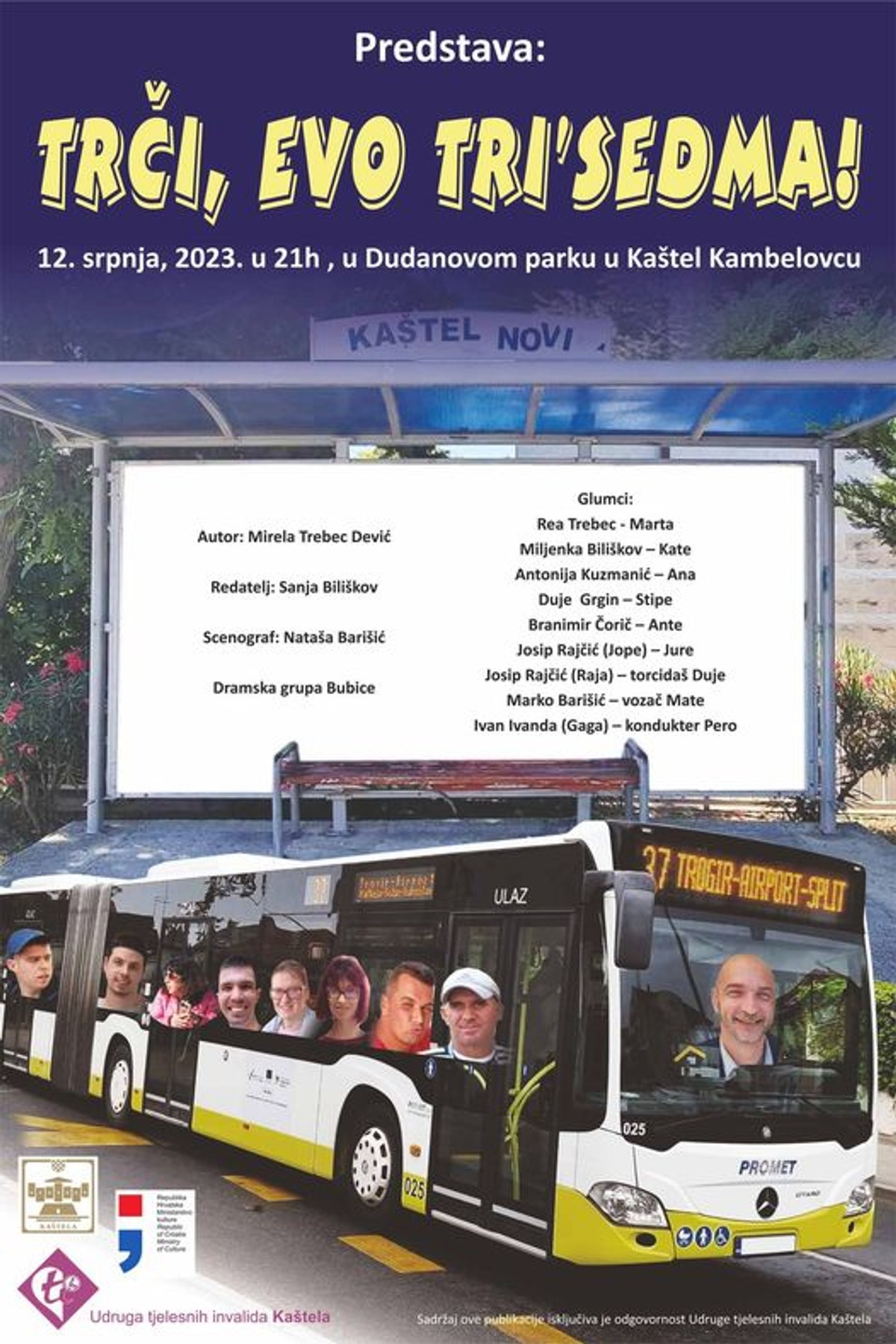 Predstava 'Trči, evo tri'sedma!' u srijedu u Kambelovcu