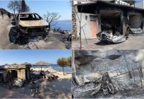 FOTO/VIDEO Muk nakon vatrene stihije: Spaljena zemlja, groblje automobila i bolna omiška tišina