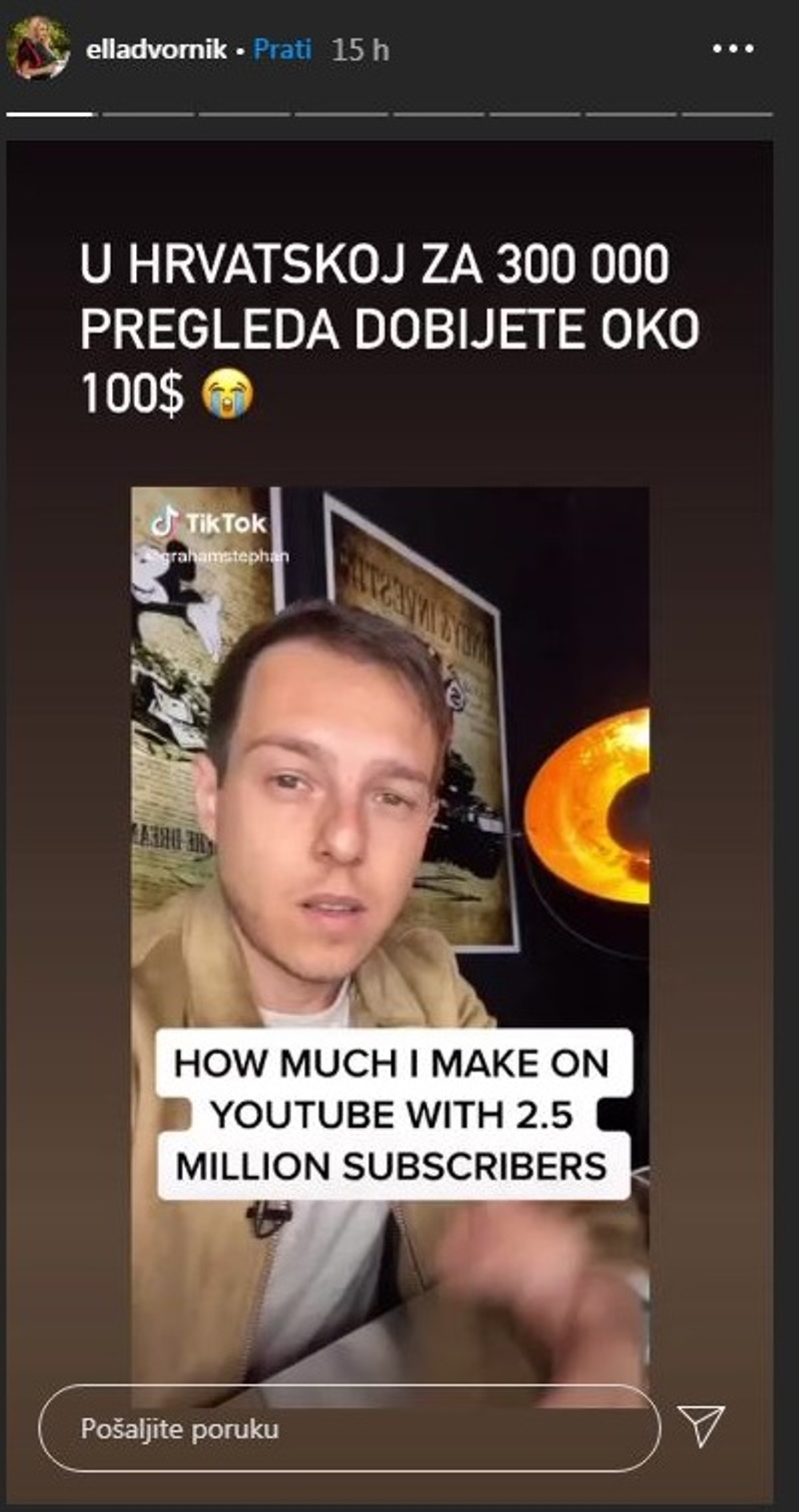 Ella Dvornik objavila koliko zarađuju YouTuberi u Hrvatskoj