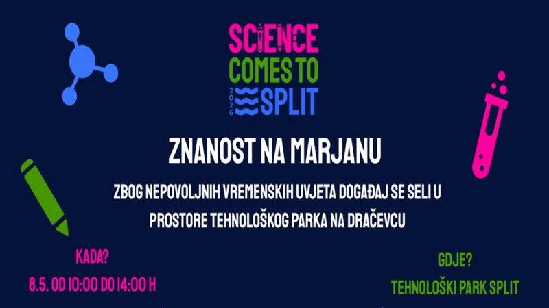 Manifestacija 'Znanost na Marjanu' seli se u Tehnološki park zbog lošeg vremena