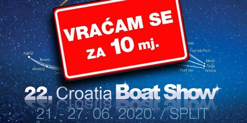 Odgađa se 22. Croatia Boat Show