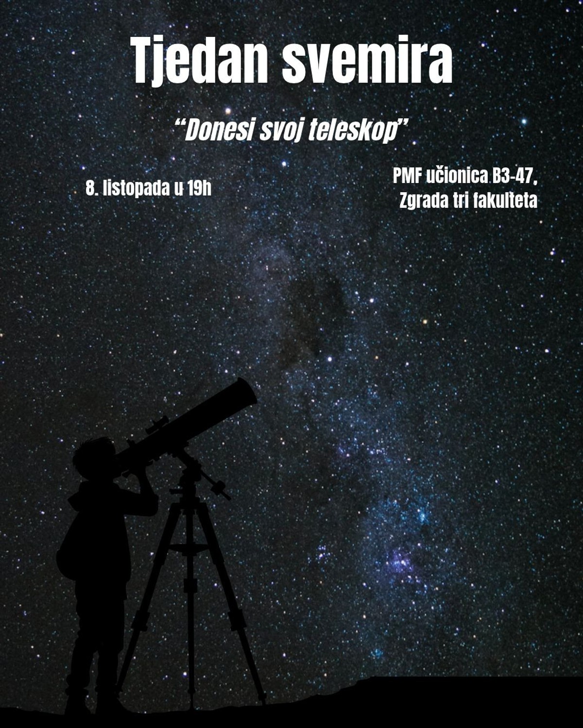 Tjedan svemira 2026. stiže na kampus u Splitu!