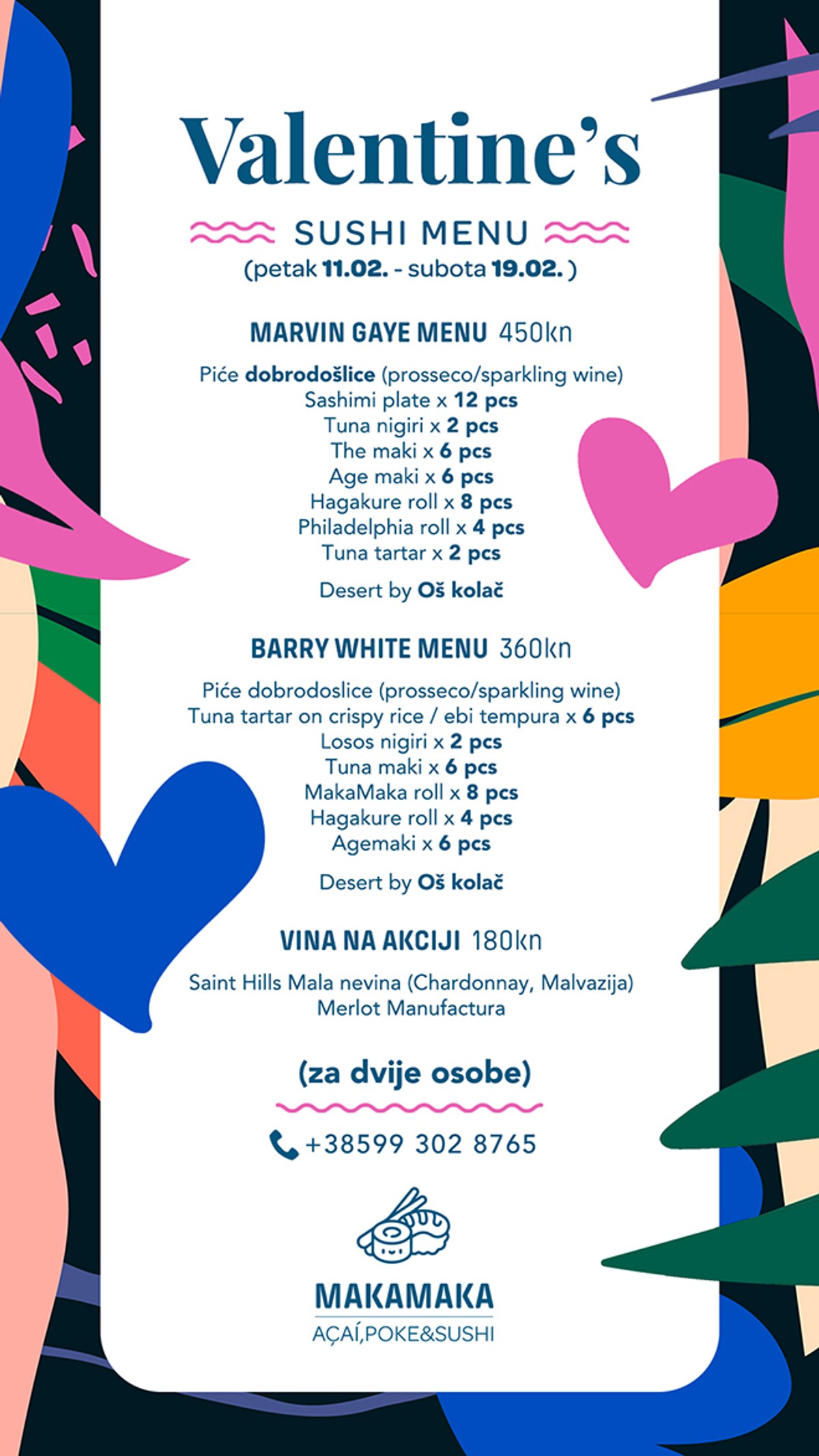 VALENTINOVO U RESTORANU MAKAMAKA Romantična atmosfera, ugodan ambijent i najbolji sushi