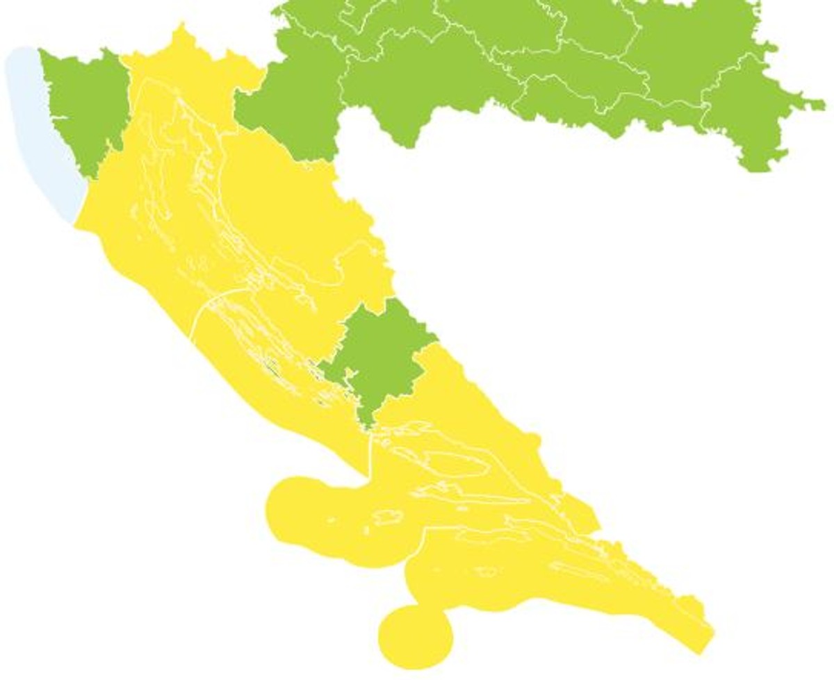 DHMZ JAVLJA: I sutra vjetrovito