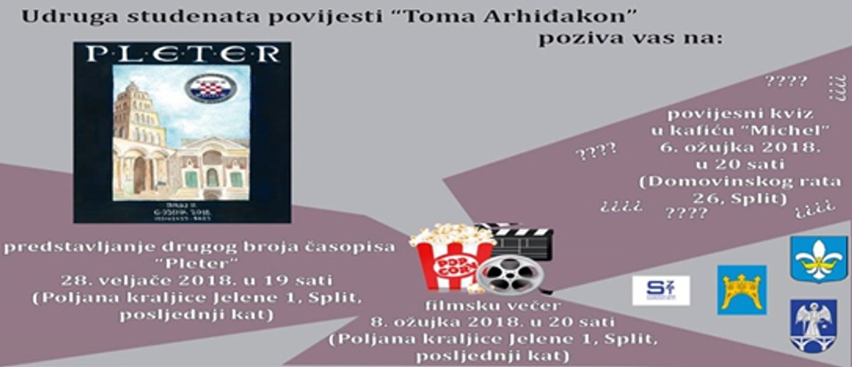 Udruga studenata povijesti 'Toma Arhiđakon' može se pohvaliti sadržajnom akademskom godinom