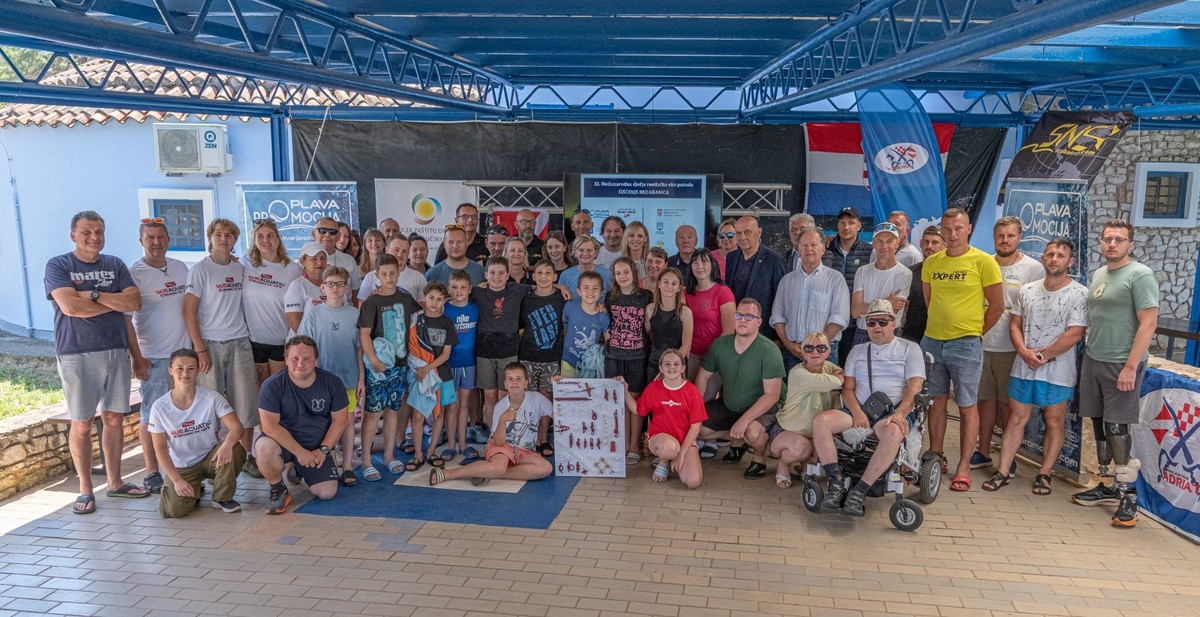 FOTOGALERIJA Djeca, hrvatski i slovenski ronioci te ukrajinski veterani zajedno za čišće podmorje i snažniju zajednicu