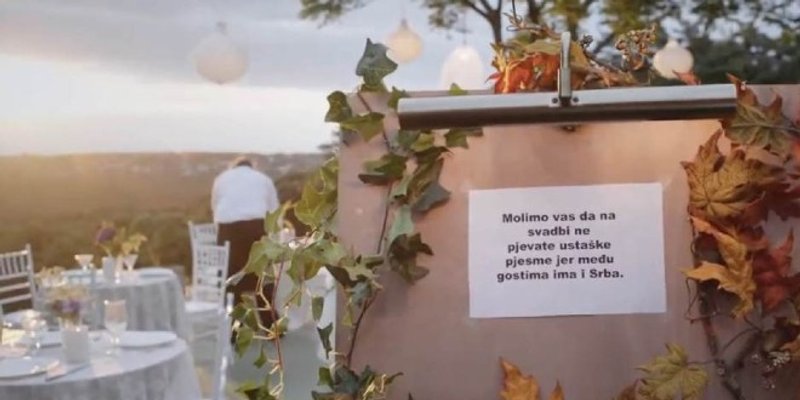 VIDEO Molimo vas da na svadbi ne pjevate ustaške pjesme jer među gostima ima i Srba