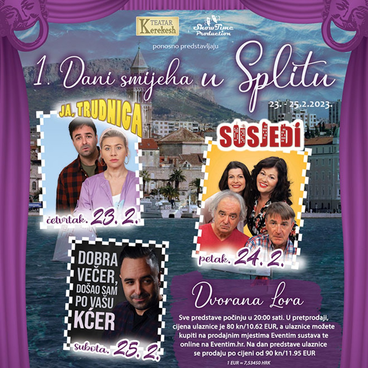 PRVI 'DANI SMIJEHA U SPLITU' Tri predstave u tri dana, požurite po ulaznice