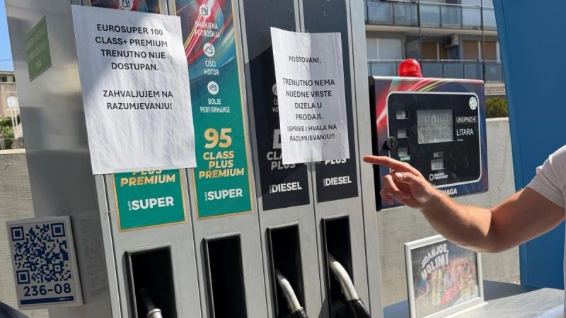 NESTAŠICA Na benzinskoj postaji u Splitu nema dviju vrsta goriva