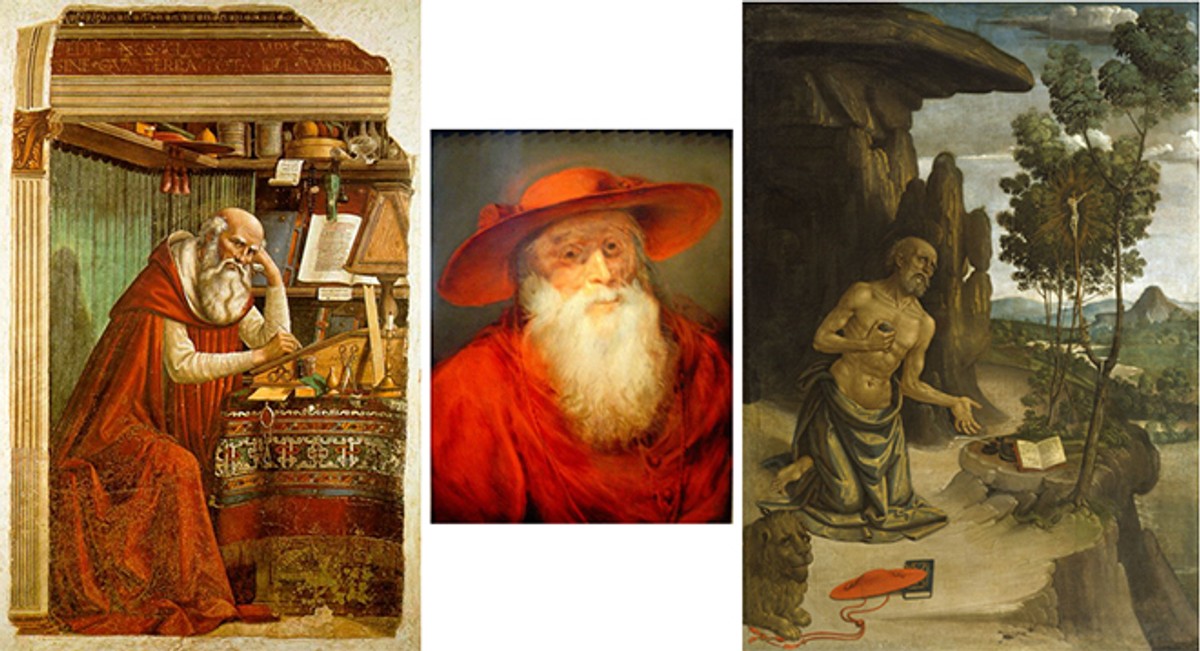 SVETI JERONIM Istraživači su se kroz povijest prepirali o lokaciji njegovog rodnog mjesta, Marko Marulić je antički Stridon smjestio u okolicu Skradina