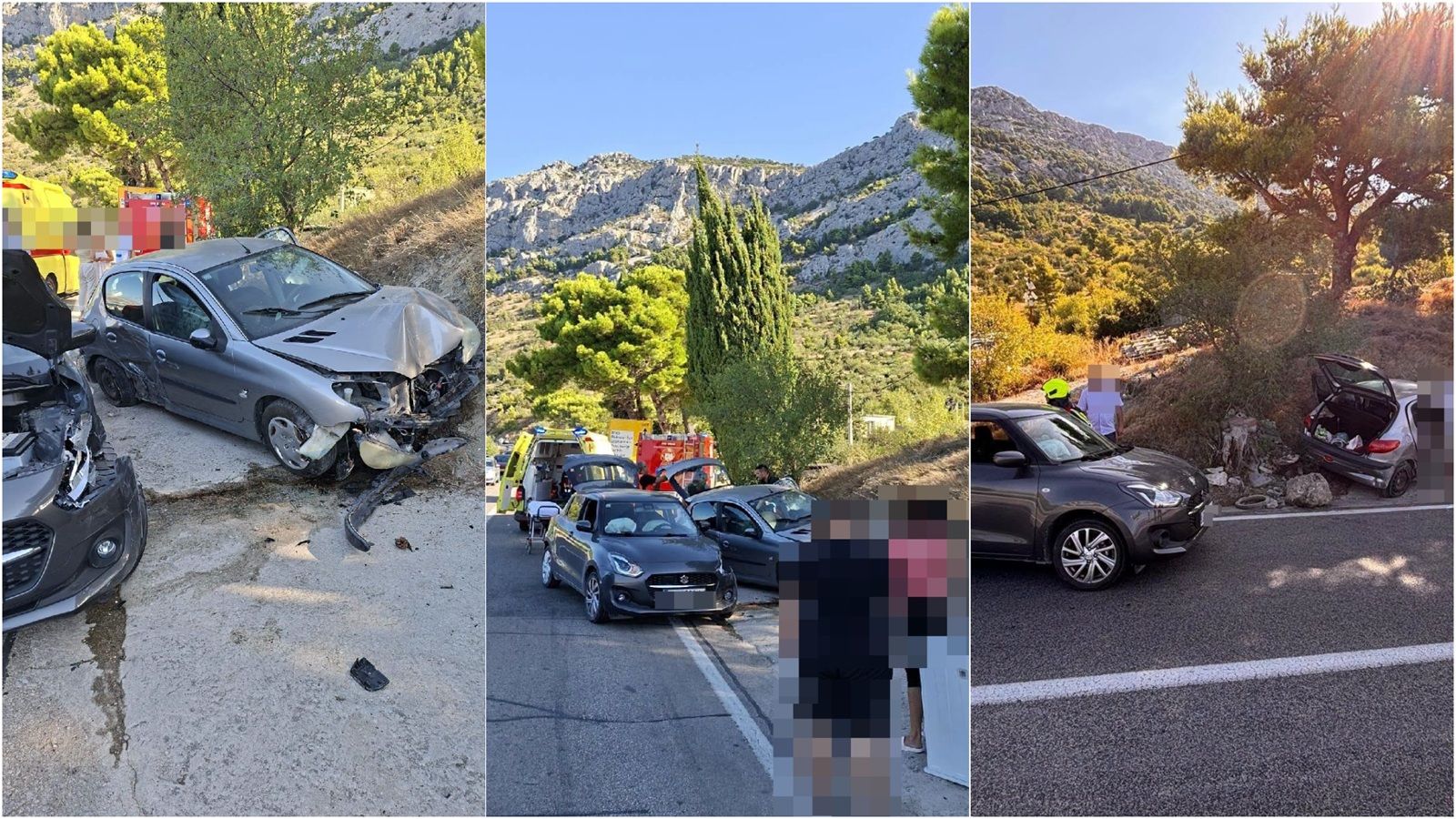 TEŽA PROMETNA Na Magistrali u Brelima sudarila se dva automobila