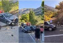 TEŽA PROMETNA Na Magistrali u Brelima sudarila se dva automobila