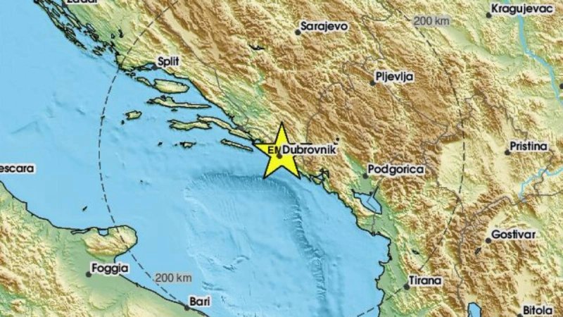 Jutros zatreslo kod Dubrovnika: Zabilježen slabiji potres