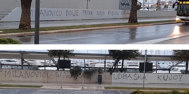 ZAPADNA OBALA Pogrdne poruke predsjedniku Milanoviću