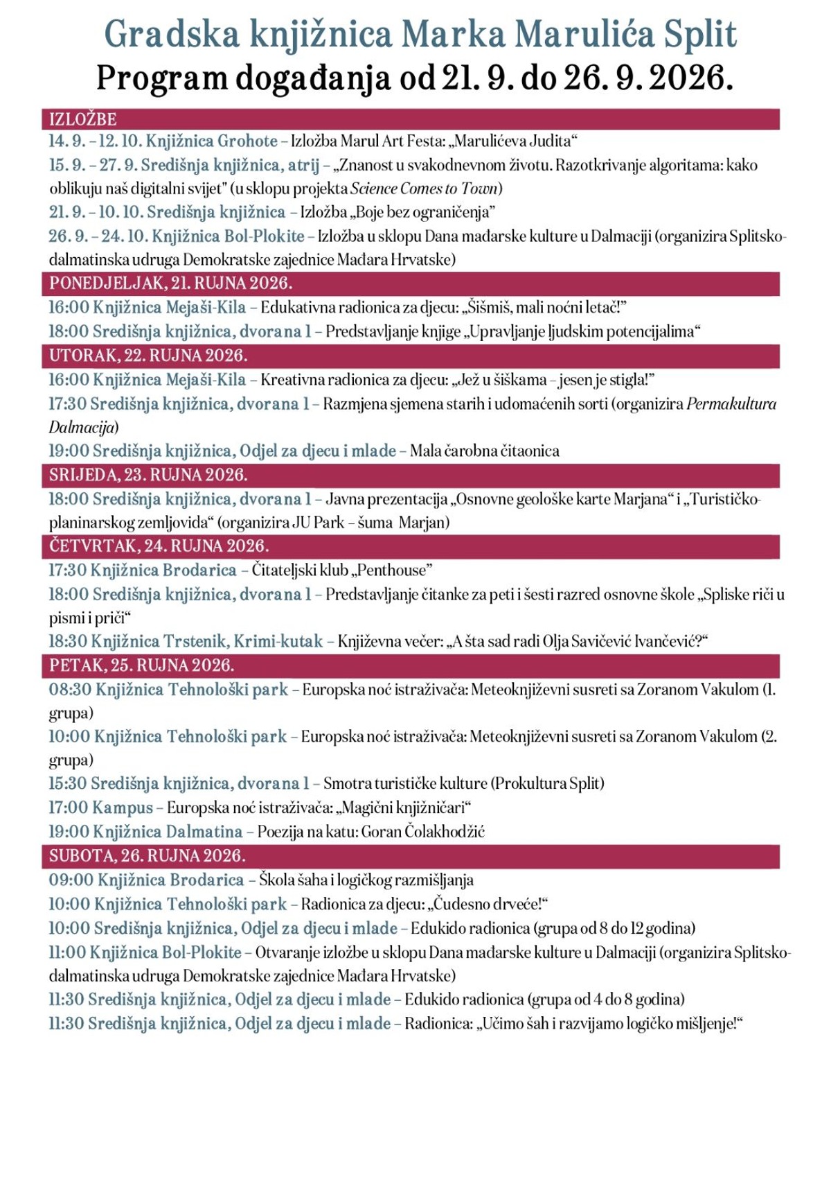 Predstavljaju se 'Splitske riči u pismi i priči'