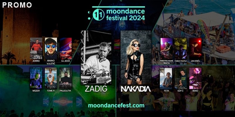 Moondance festival u Kuli Kamerlengo u petak otvara pionir pariške techno scene Zadig, a u subotu tajlandska techno diva Nakadia
