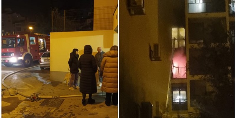 FOTO/VIDEO Gorio stan u Doverskoj na Mertojaku. Stanara spasio dostavljač Wolta