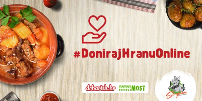 Udruga MoSt i dobartek.hr pokreću dobrotvornu akciju #DonirajHranuOnline